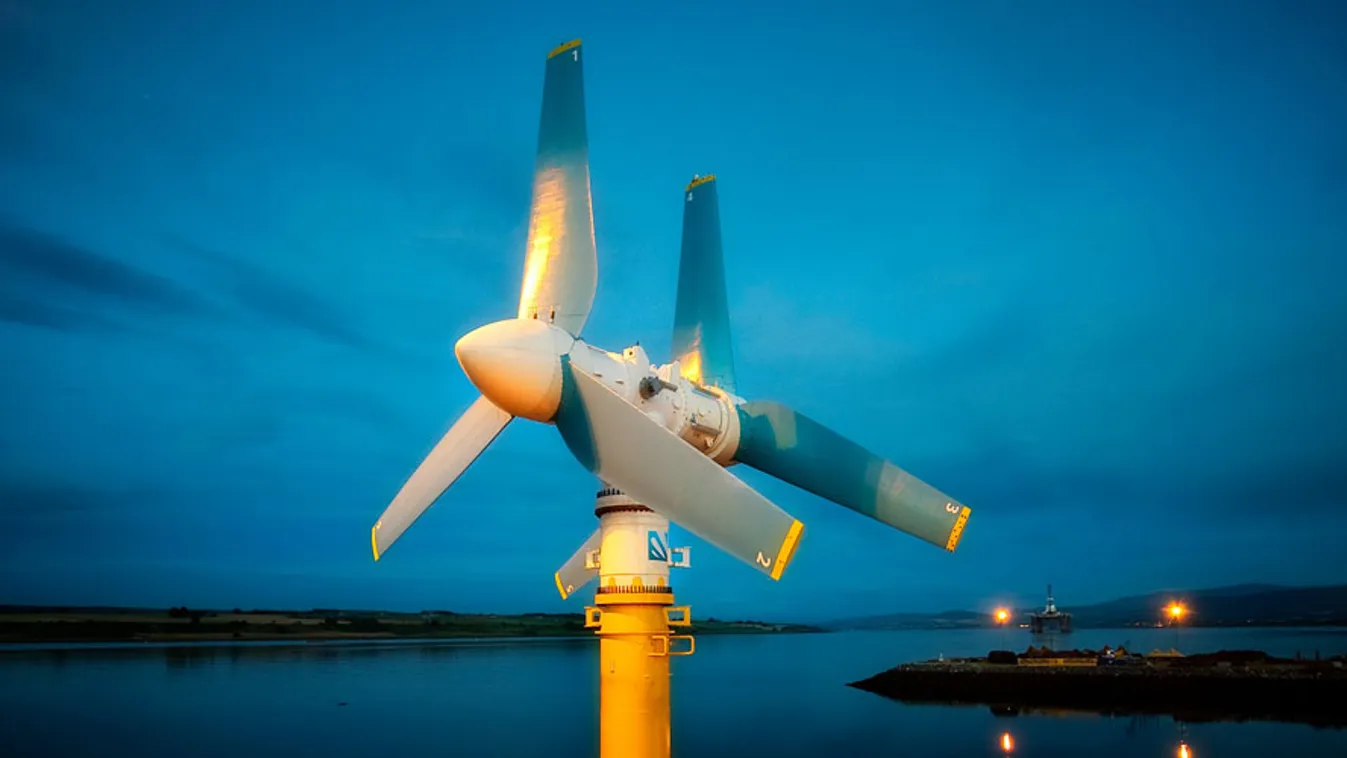 árapályerőmű, rotor, turbina, megújuló energia, Atlantis Resources AR1000 