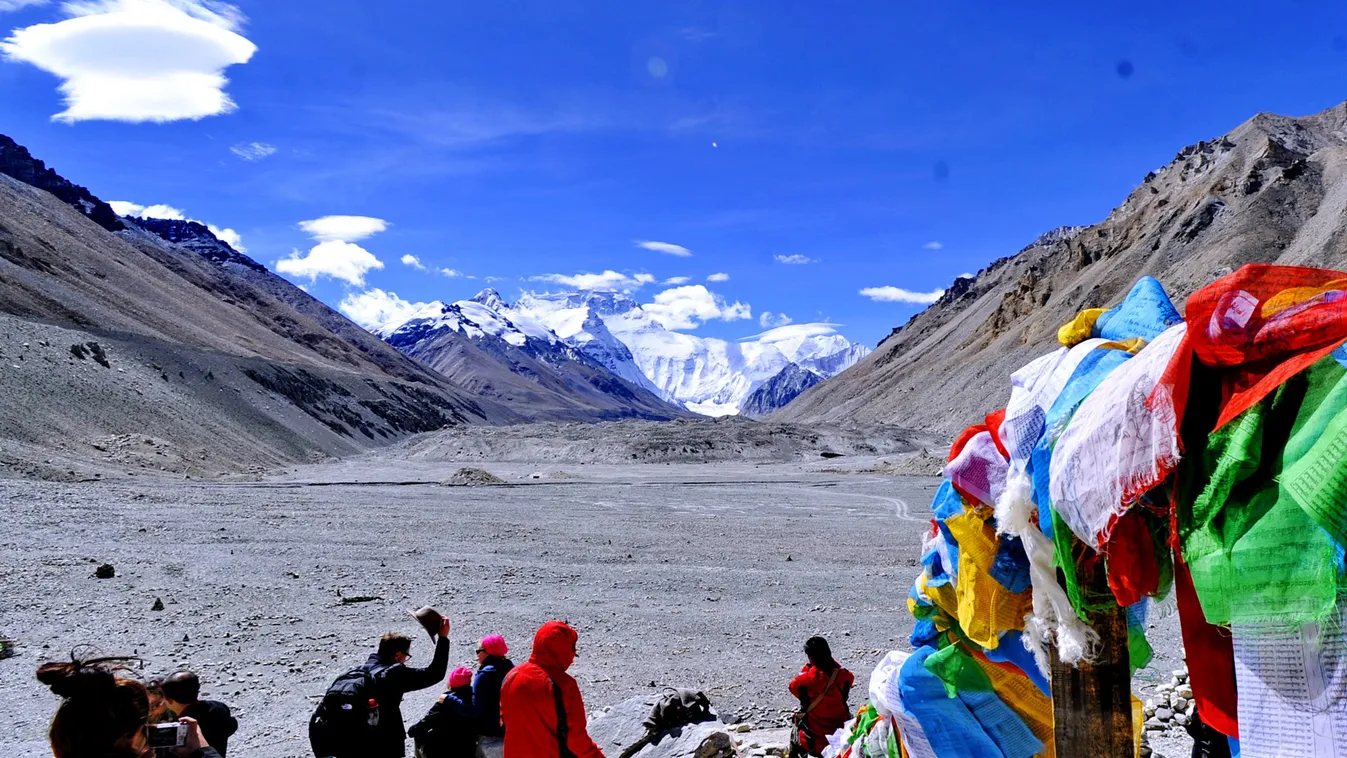 CHINA-TIBET-MOUNT QOMOLANGMA-TOURISM (CN) Horizontal SQUARE FORMAT 