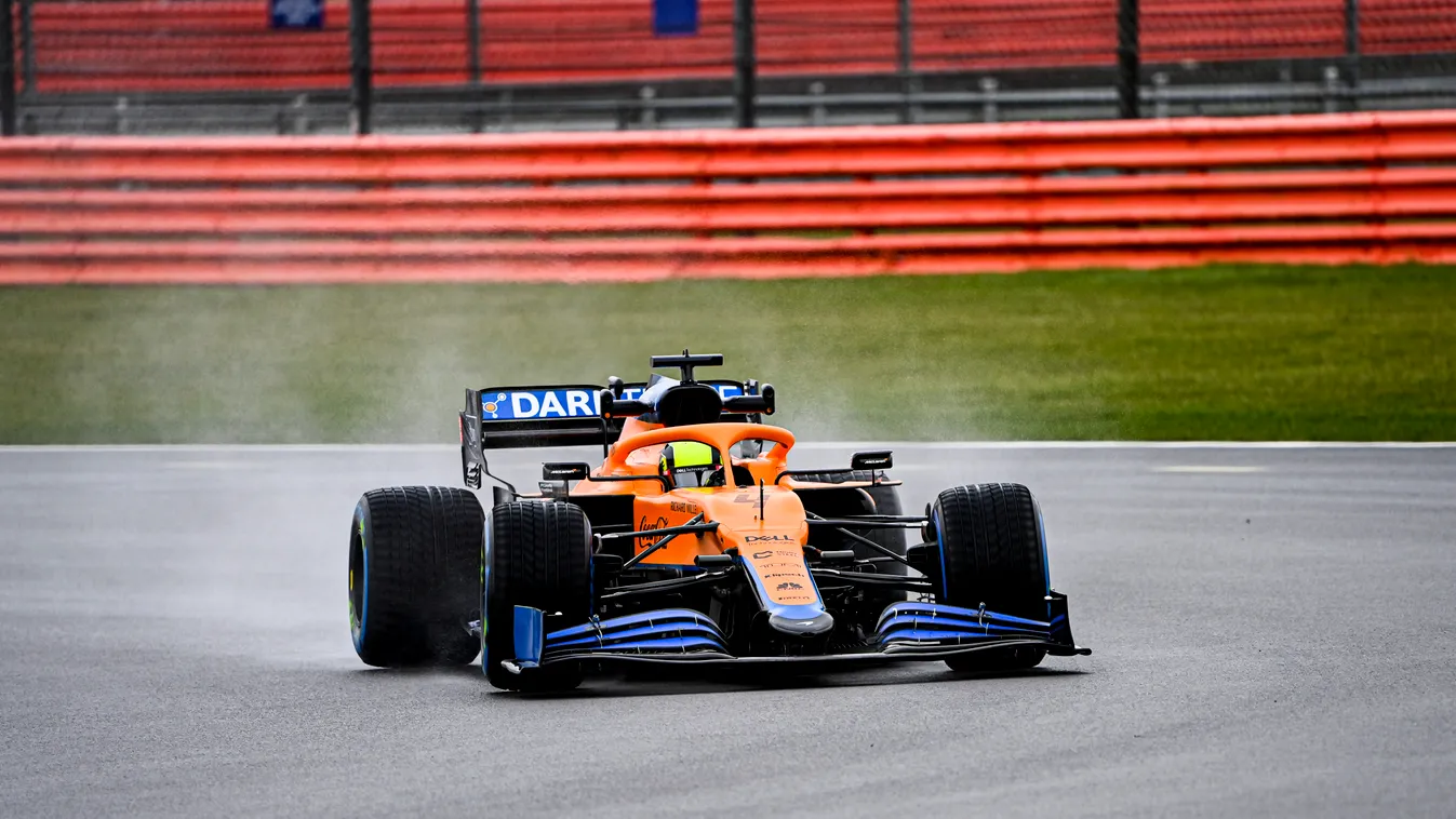 Forma-1, Lando Norris, McLaren, Silverstone, 2021 