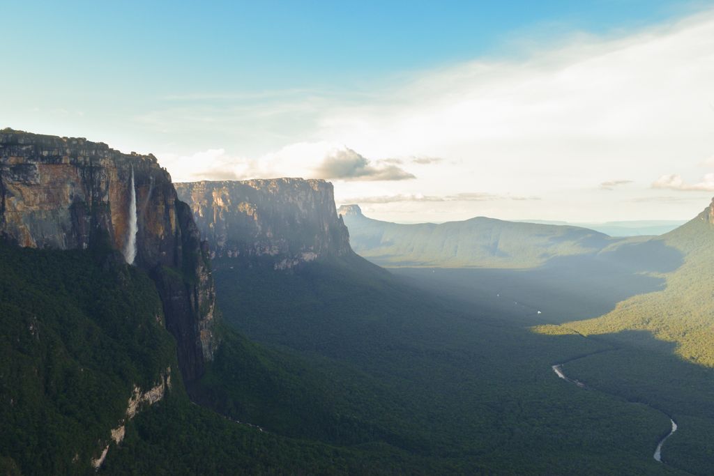 Angel Falls, Angel-vízesés, világ legmagasabb vízesése, Canaima nemzeti park, dél-amerika, Venezuela 