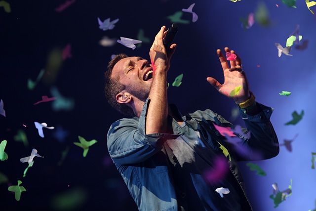 Chris Martin, a Coldplay énekese