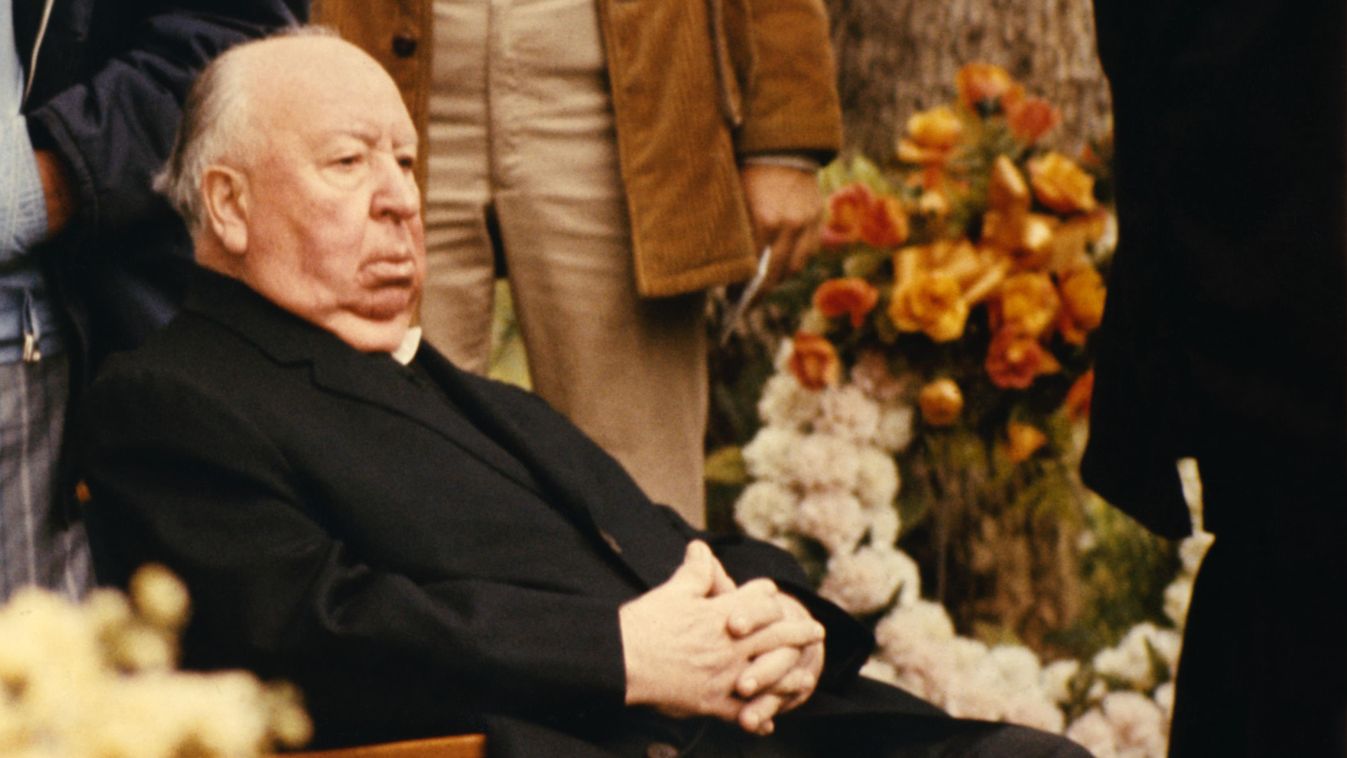 Alfred Hitchcock a Családi összeesküvés forgatásán 