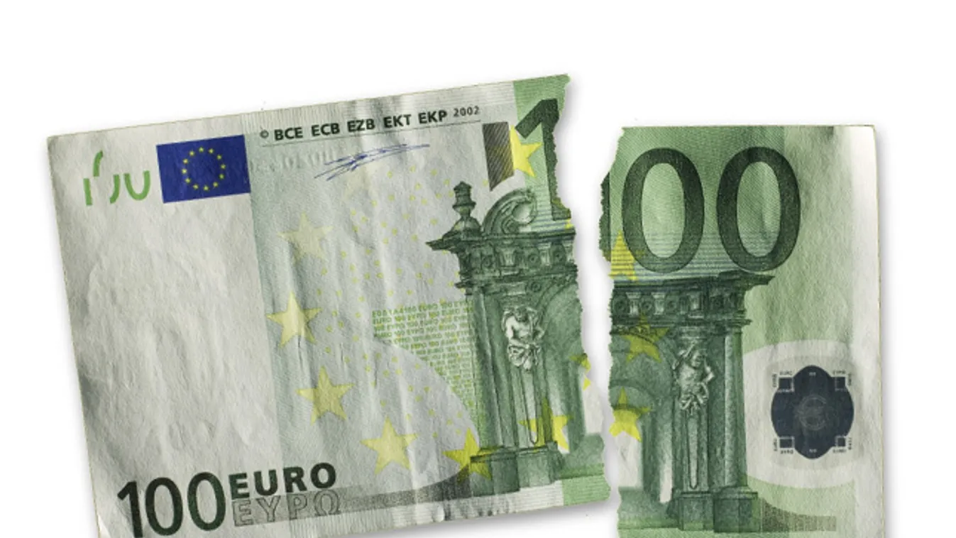 euró, eurózóna szétszakadása, pénz, bankjegy 
