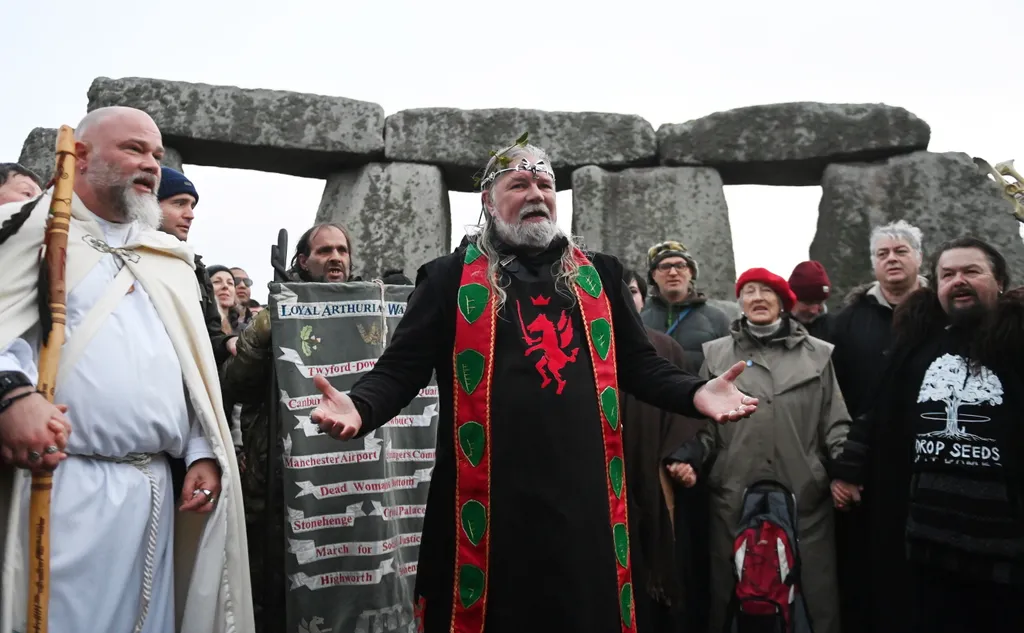 Téli napforduló Stonehenge-nél 