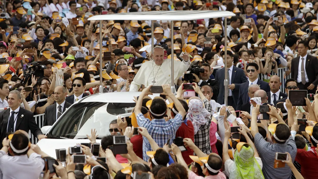 Ferenc pápa, Dél-Korea, bal oldali hasábba 