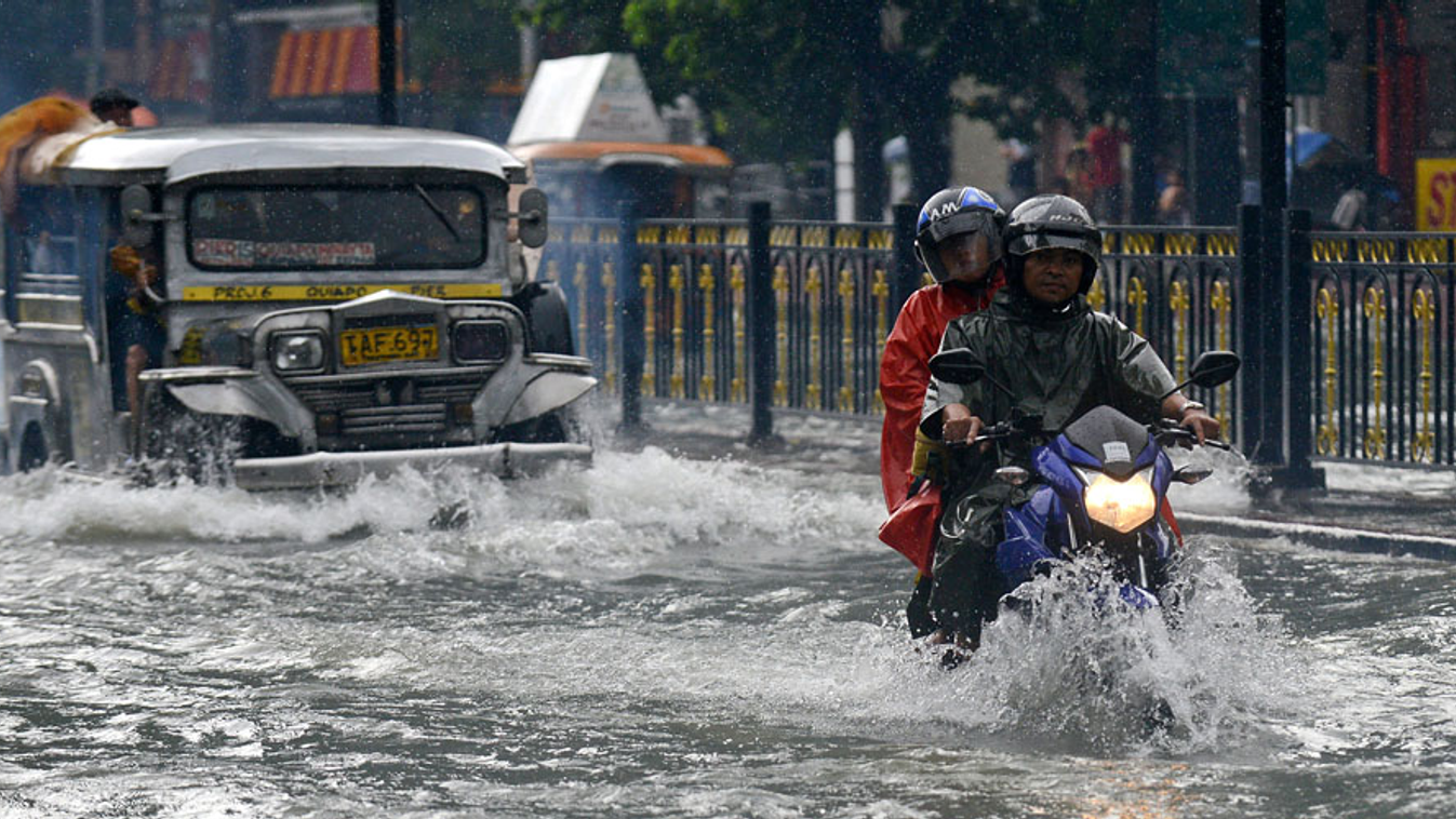 Elárasztotta a víz Manilát, árvíz a Fülöp-szigeteken