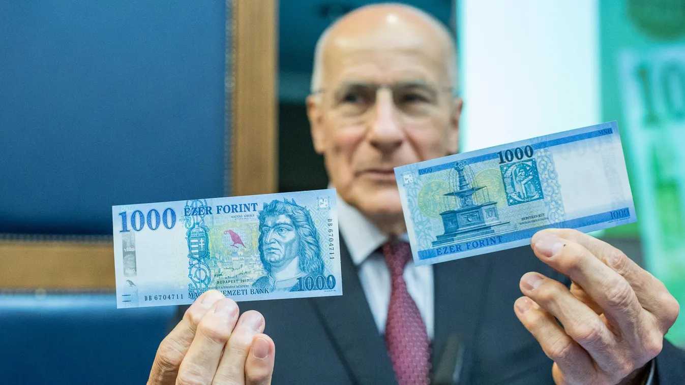 MNB, Nemzeti Bank, új 1000 Forintos címlet bemutatása 