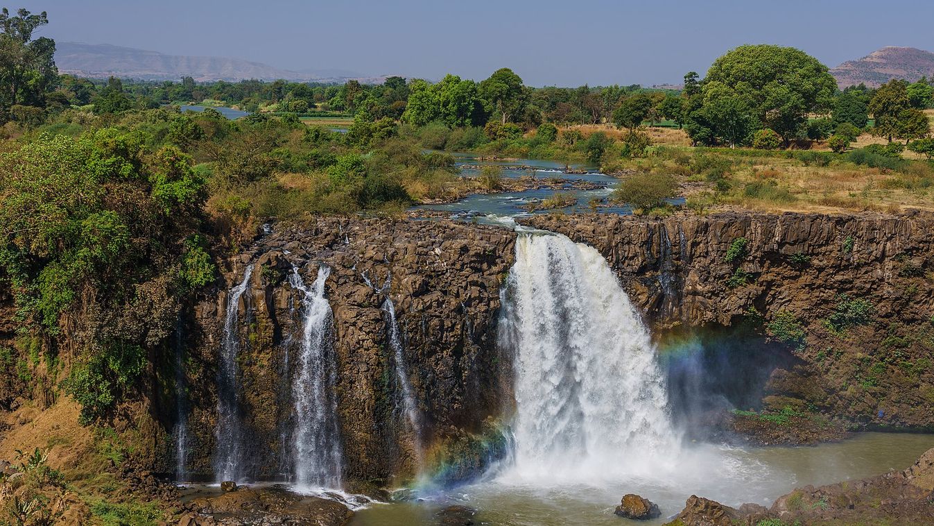 Etiópia, vízesés 