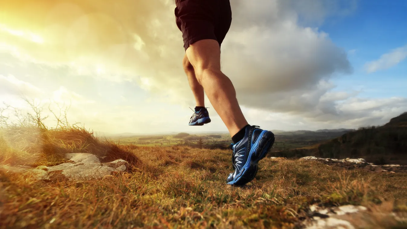 running sport exercising jogging healthy lifestyle fitness man outdoors cross-country running action active athlete dieting mountain wellbeing trail run freedom running shoes muscular build nature footpath trail adventure endurance sunset speed inspiratio