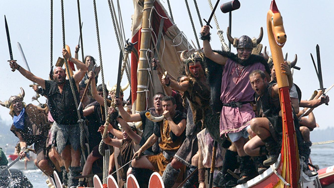 Viking hajó, spanyol hagyományőrzők 