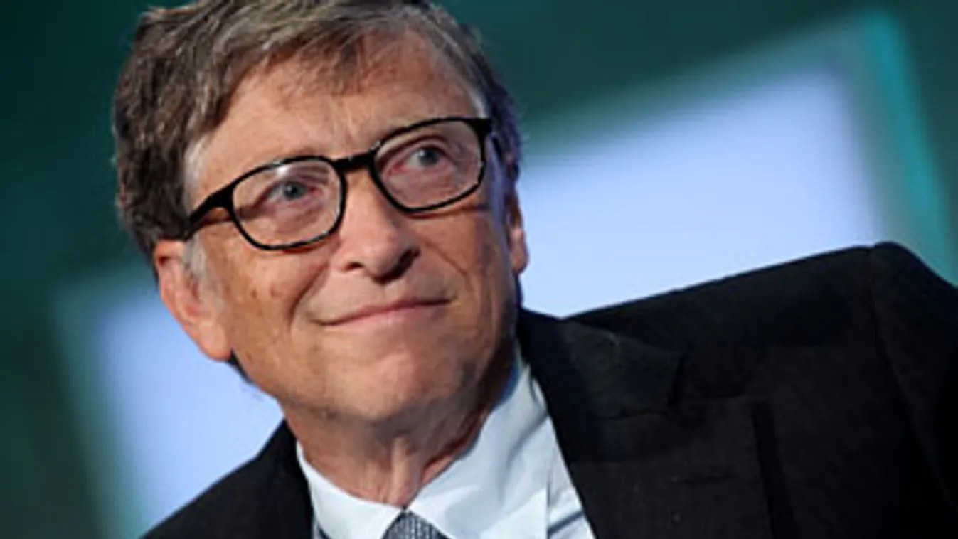 Bill Gates a Microsoft alapítója, egy New York-i konferencián