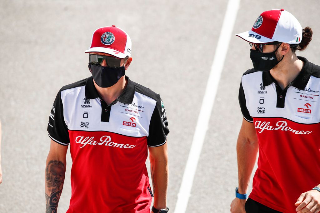 Forma-1, Kimi Räikkönen, Antonio Giovinazzi, Alfa Romeo Racing, Spanyol Nagydíj 