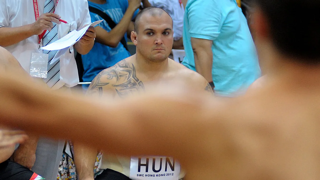 Kalmár István magyar szumós a 2012-es hongkongi világbajnokságon