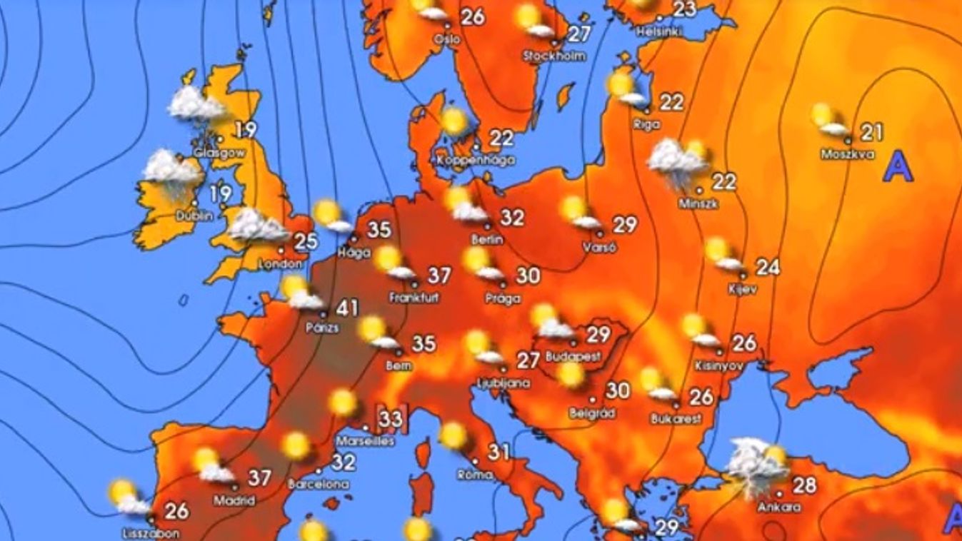 hőhullám, Nyugat-Európa 