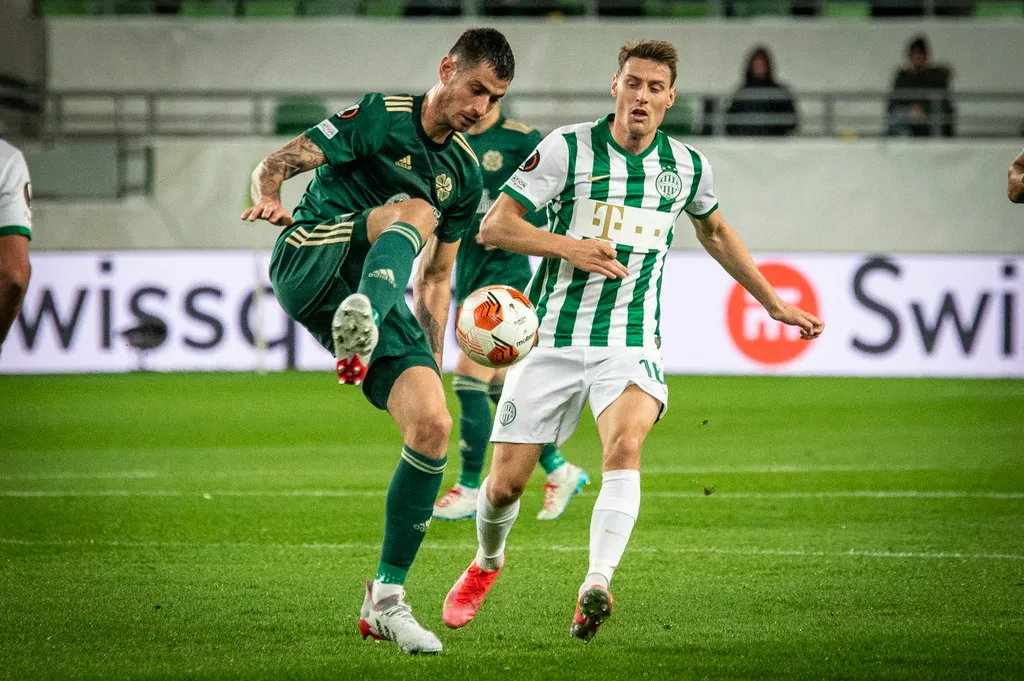 A Ferencváros labdarúgócsapata csütörtökön 21 órától a skót Celtic ellen lép pályára az Európa-liga csoportkörének 4. fordulójában. Groupama Aréna 