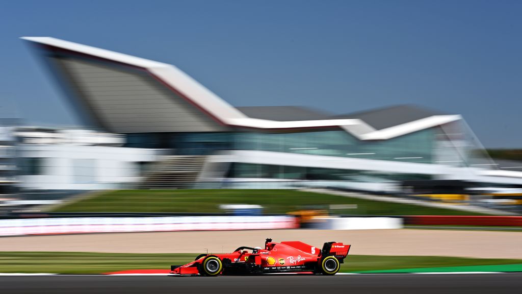 Forma-1, Sebastian Vettel, Ferrari, Brit Nagydíj 2020, péntek 