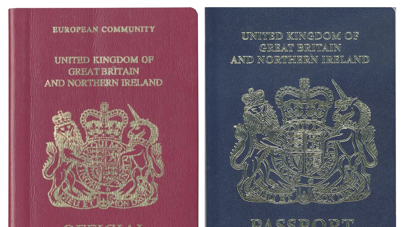 Anglia, kék útlevél 