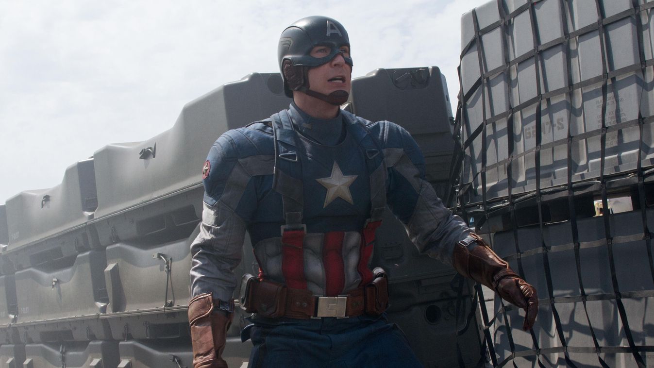 Chris Evans az Amerika Kapitány: A Tél Katonája című filmben 