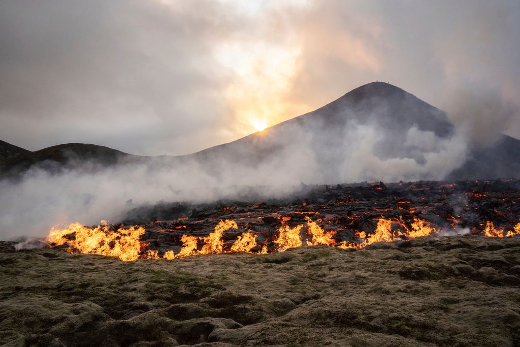 Kitört egy izlandi vulkán Reykjavík közelében, galéria, 2023 