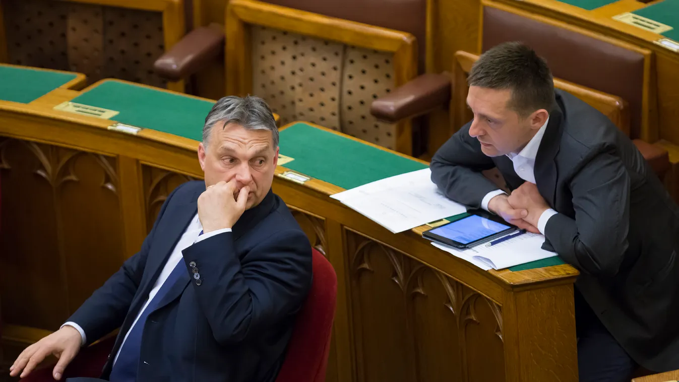 Parlament Orbán Viktor Fidesz Rogán Antal 