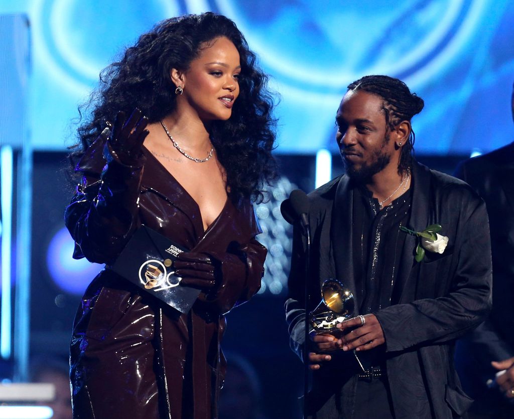 Rihanna Kendrick Lamar Grammy18 