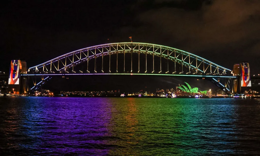 Ausztrália, Sydney, Sydney operaház, fényinstallációk, Vivid Light, művészeti, napok, 2023.május.26., 