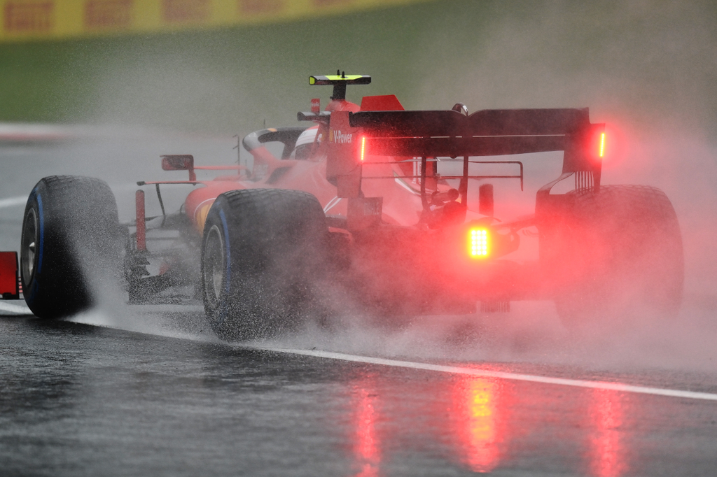 Forma-1, Charles Leclerc, Ferrari, Stájer Nagydíj, eső 