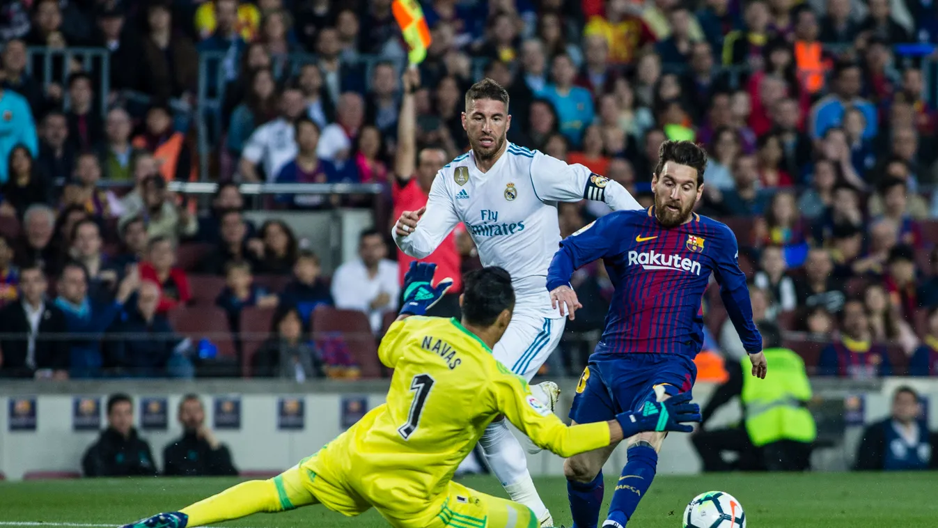 FC Barcelona v Real Madrid - La Liga 2018 SPORT FOOTBALL SOCCER Spain CHAMPIONSHIP LIGA FC BARCELONA FC BARCELONE REAL MADRID, Lionel Messi 
