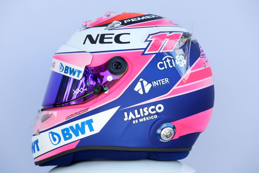 Forma-1, Sergio Pérez, Force India, bukósisak 