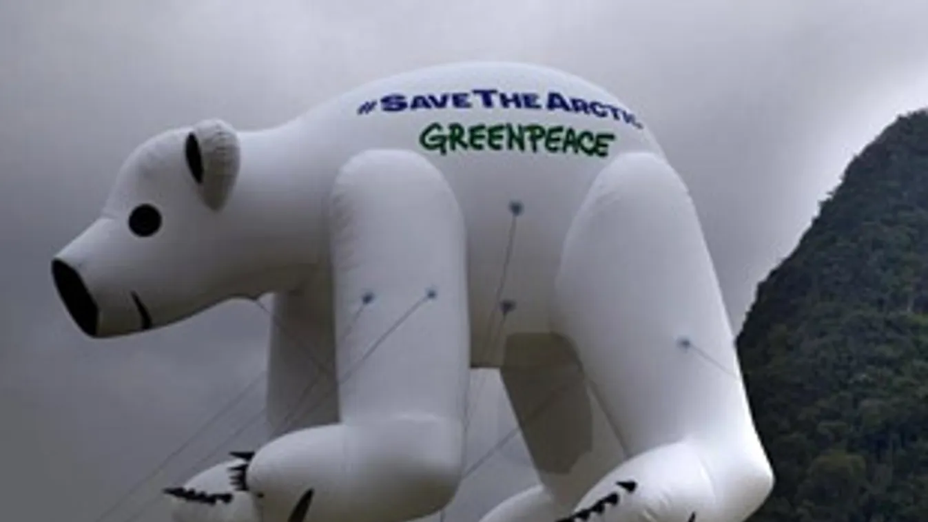 Greenpeace-kampány az északi-sarki olajkitermelés ellen a rio de janeirói fenntartható fejlődési konferencián