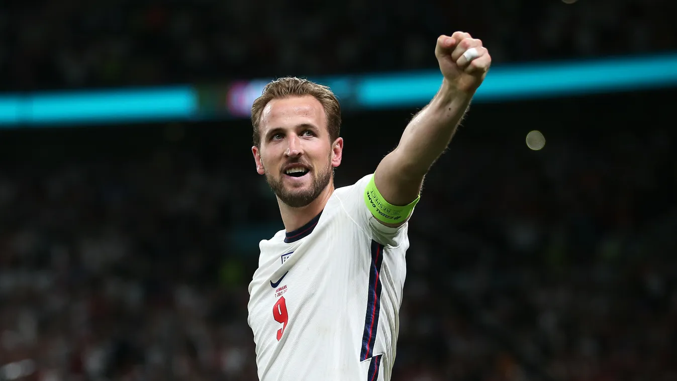 Anglia - Dánia, Foci EB, labdarúgó Európa-bajnokság, Euro 2020, labdarúgás, elődöntő, Wembley Stadion, London, 2021.07.07. 