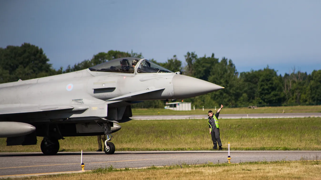 Saber Strike Észtország NATO Eurofighter Typhoon Amari légibázis 