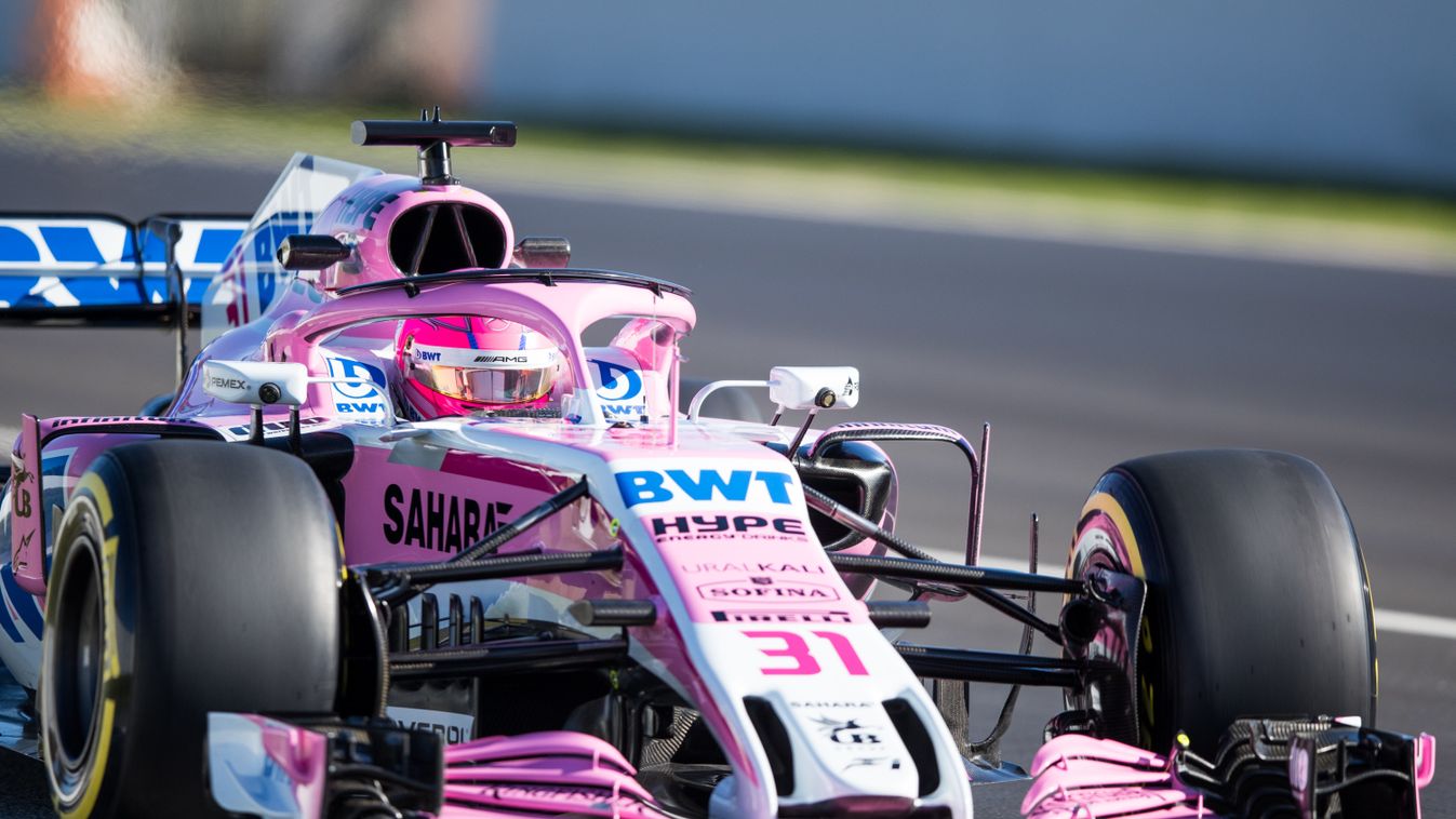 A Forma-1 előszezoni tesztje Barcelonában - 6. nap, Esteban Ocon, Force India 