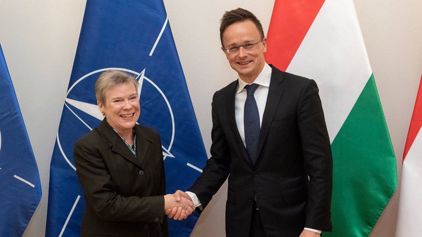 NATO Deputy Secretary General Rose Gottermoeller and Hungarian Minister of Foreign Affairs Peter Szijjarto 