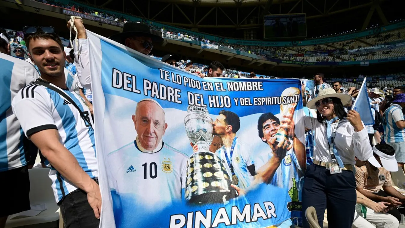 Ferenc pápa, Lionel Messi, Diego Maradona 