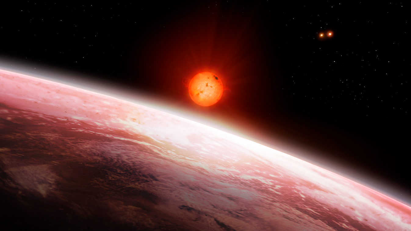 Vörös törpecsillag körül keringő szuperföld 