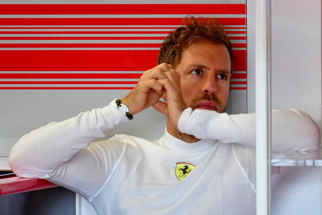 A Forma-1-es Brit Nagydíj szombati napja, Sebastian Vettel 