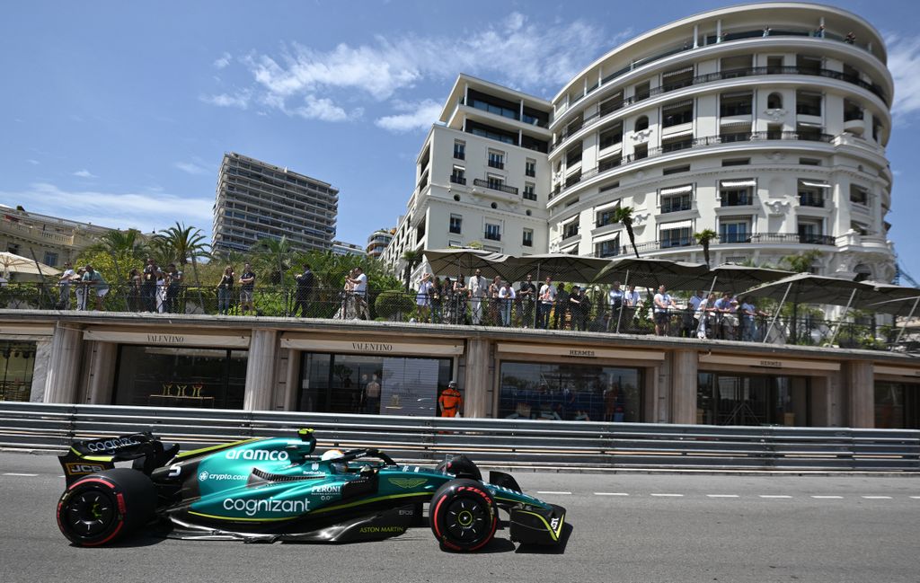 Forma-1, Sebastian Vettel, Aston Martin, Monacói Nagydíj 2022, péntek 