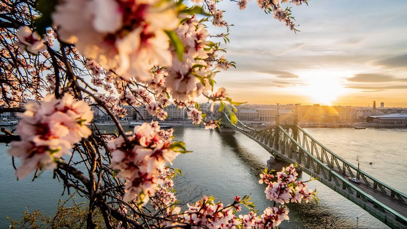 tavasz, időjárás, napfelkelte, napsütés, Budapest 