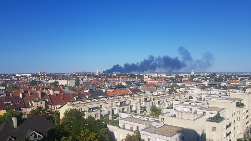 Budapest tűz, füst 2019.09.12. 