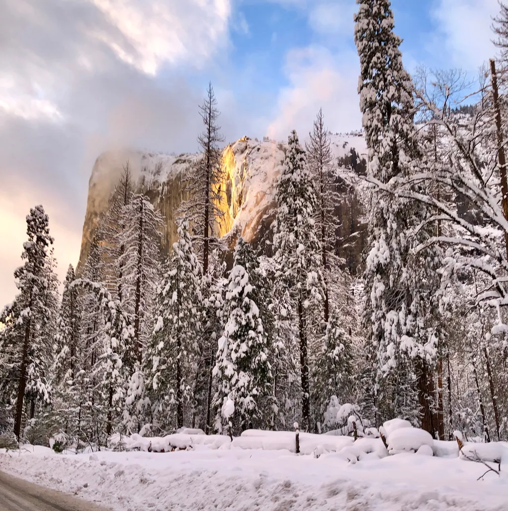 tűzzuhatag, Yosemite Nemzeti Park, 