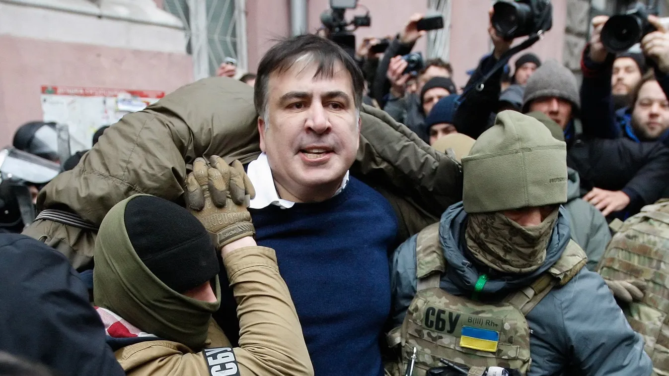 Miheil Szaakasvili őrizetbe vétele Kijevben 