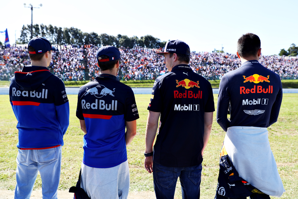 Forma-1, Japán Nagydíj, Kvjat, Gasly, Verstappen, Albon, Red Bull, Toro Rosso 