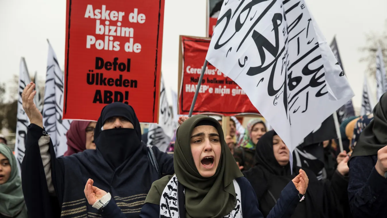törökország tüntetés aleppó 