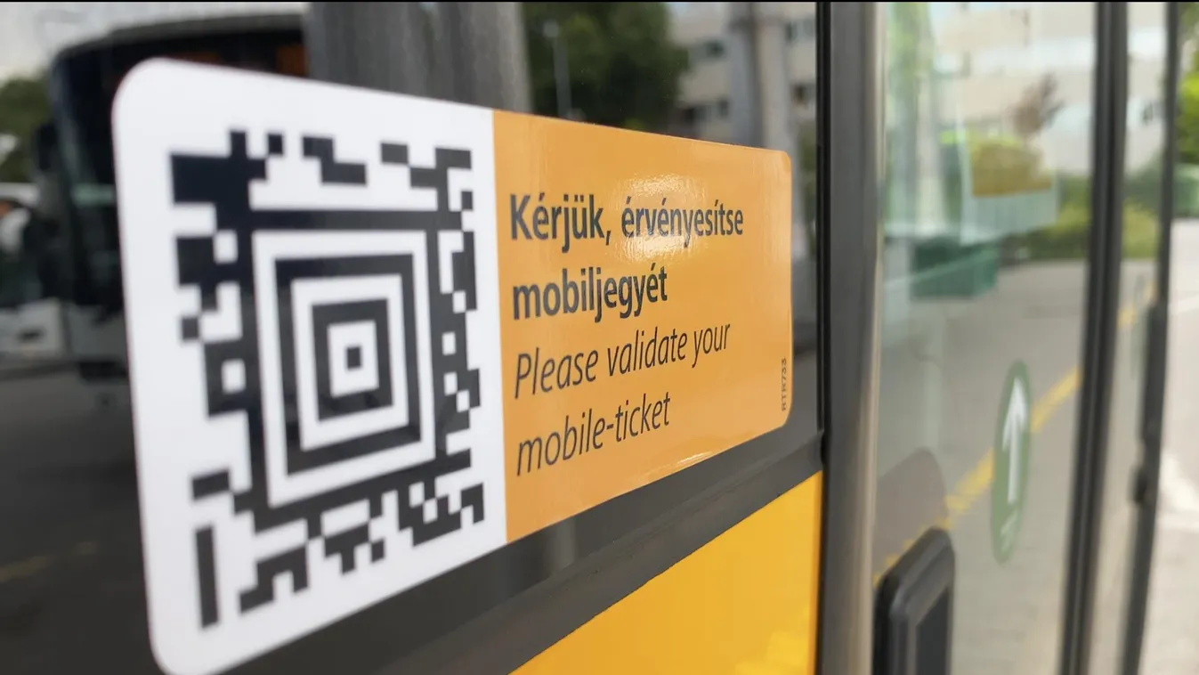 QR kód Volánbusz mobiljegy 