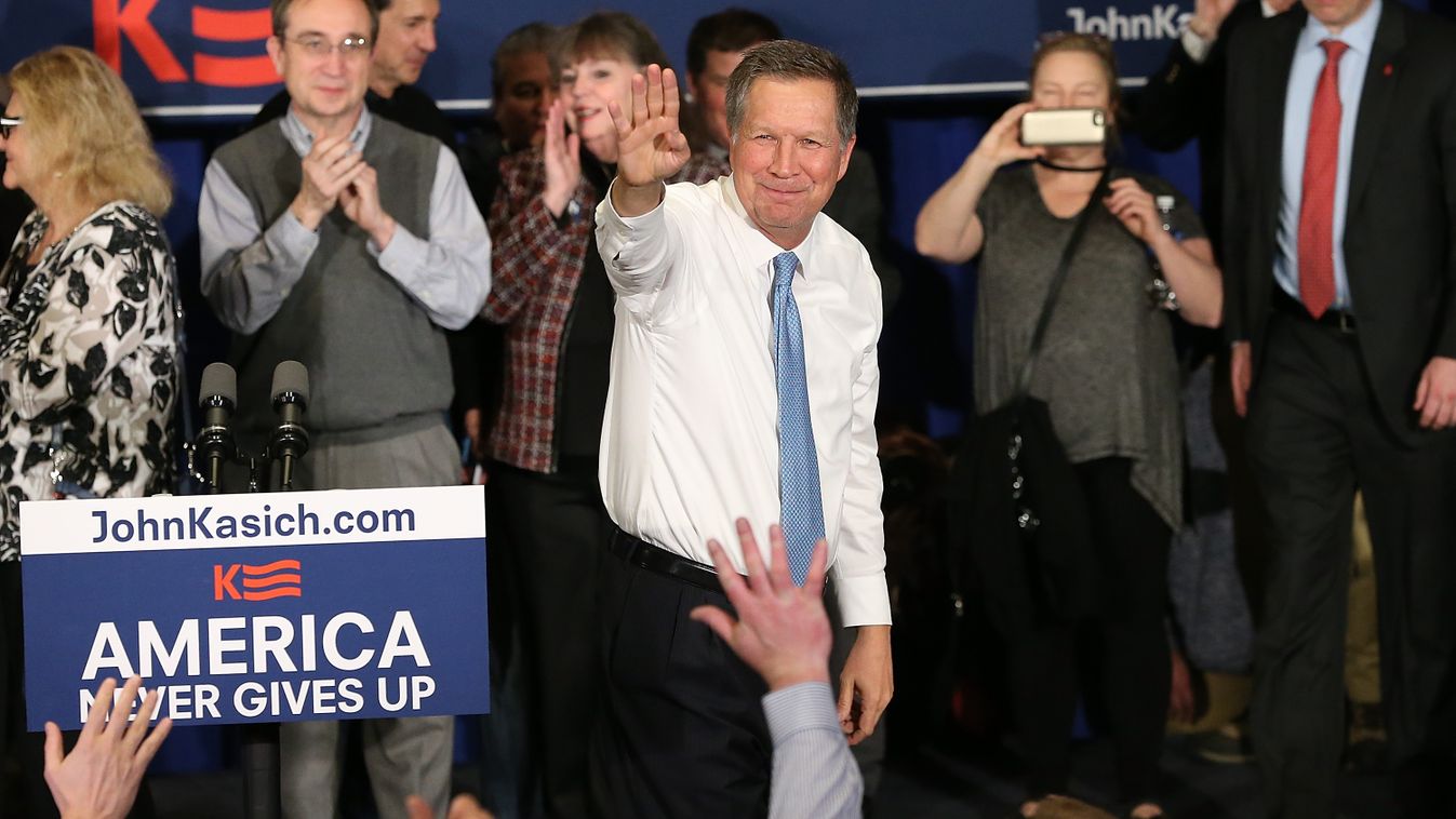 Ohio Governor And GOP Presidential Candidate John Kasich Holds Primary Night Gathering In Concord, New Hampshire GettyImageRank2 ELECTION 