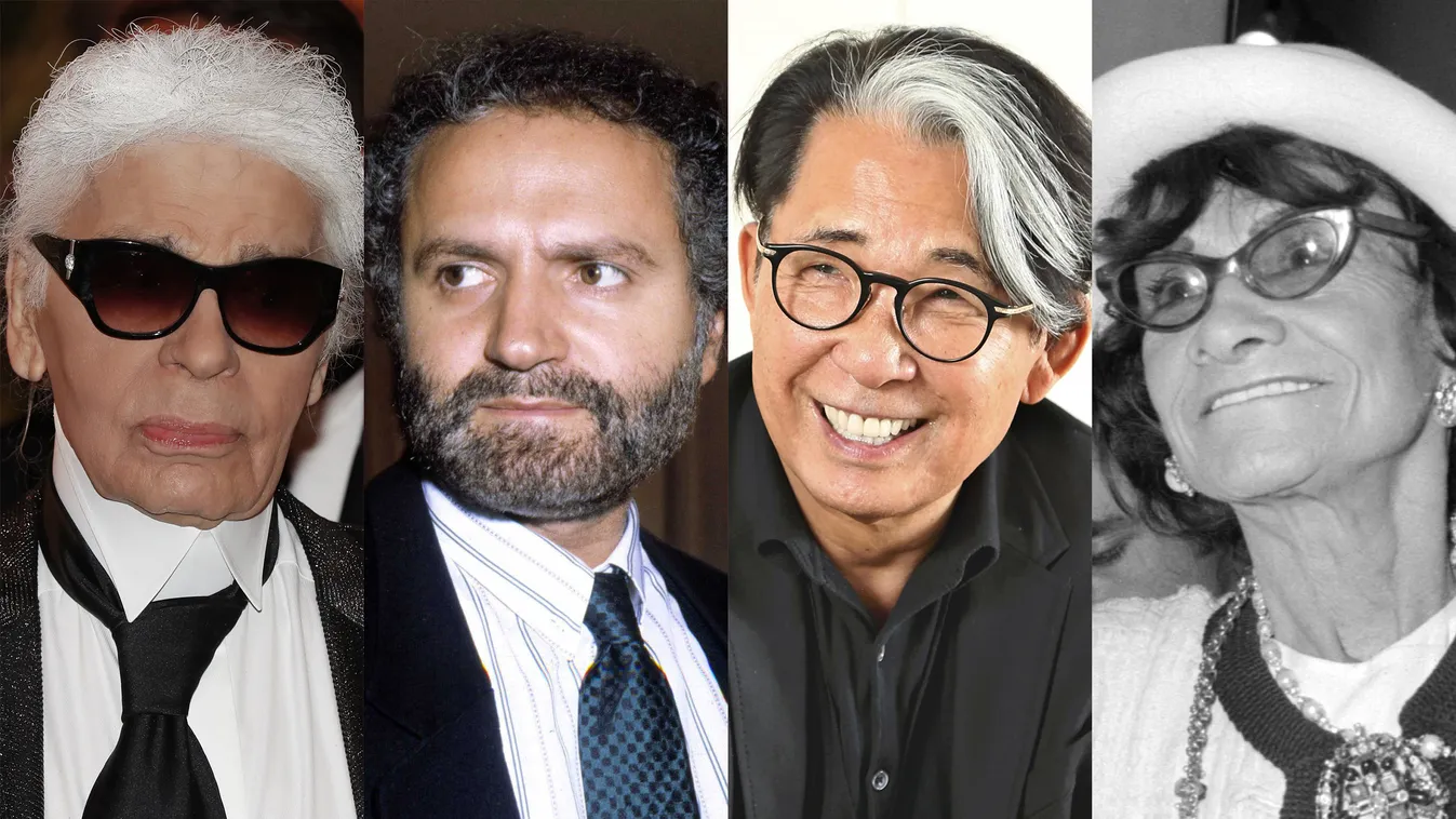 Kenzo Takada, 
Karl Lagerfield és
 Gianni Versace
coco chanel 