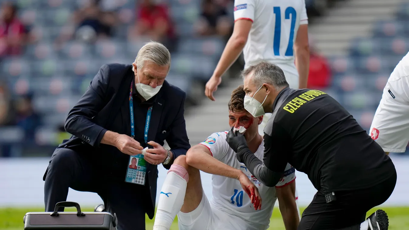 Horvátország - Csehország, Foci EB, labdarúgó Európa-bajnokság, Euro 2020, labdarúgás, csoportkör, D csoport, Hampden Park, Glasgow, 2021.06.18. 