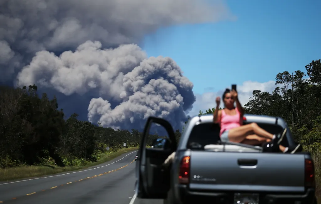 Hawaii Kilauea vulkánkitörés 