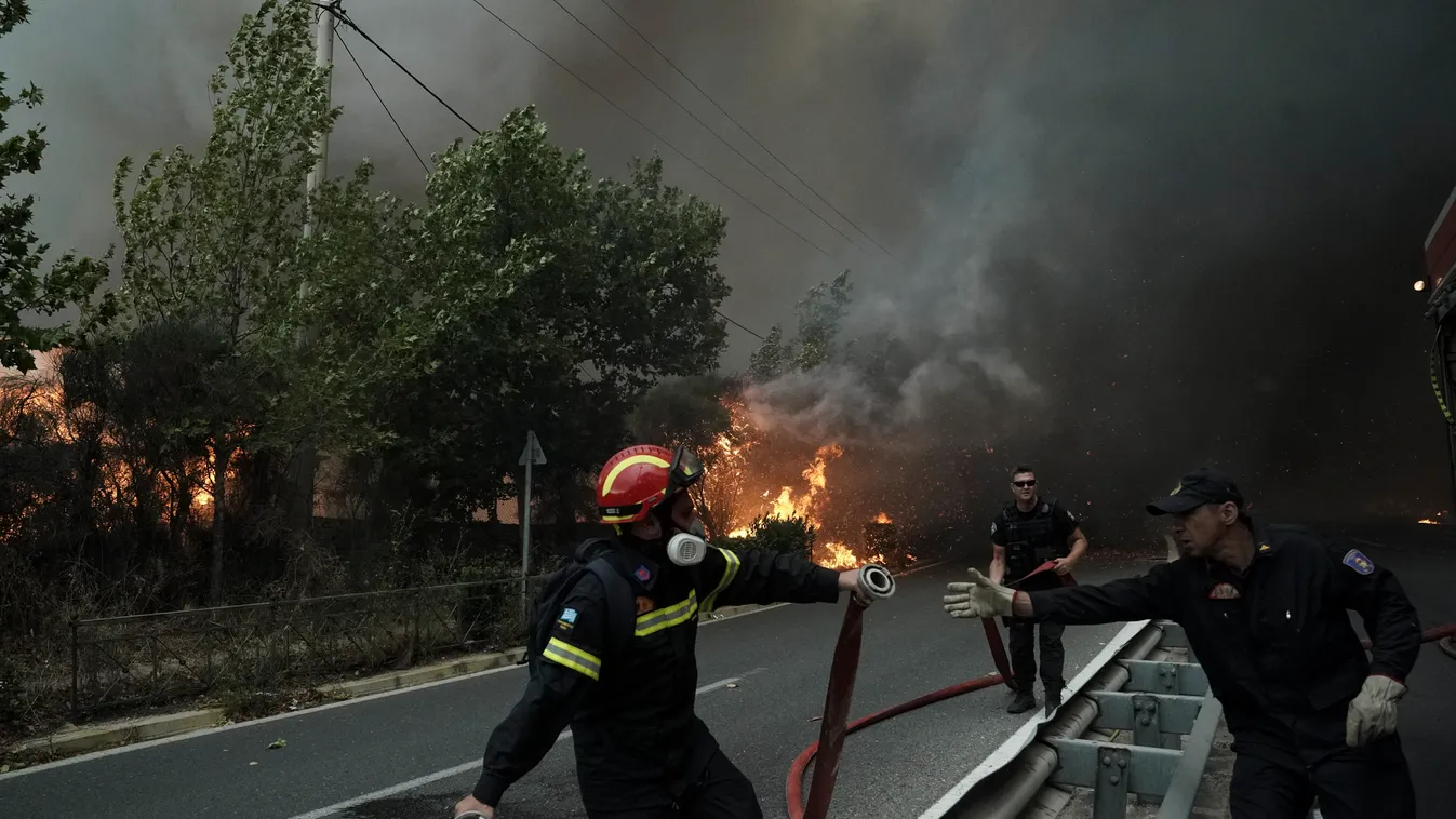 tűz, Athén, Athen, Görögország, 2018.07.23. 